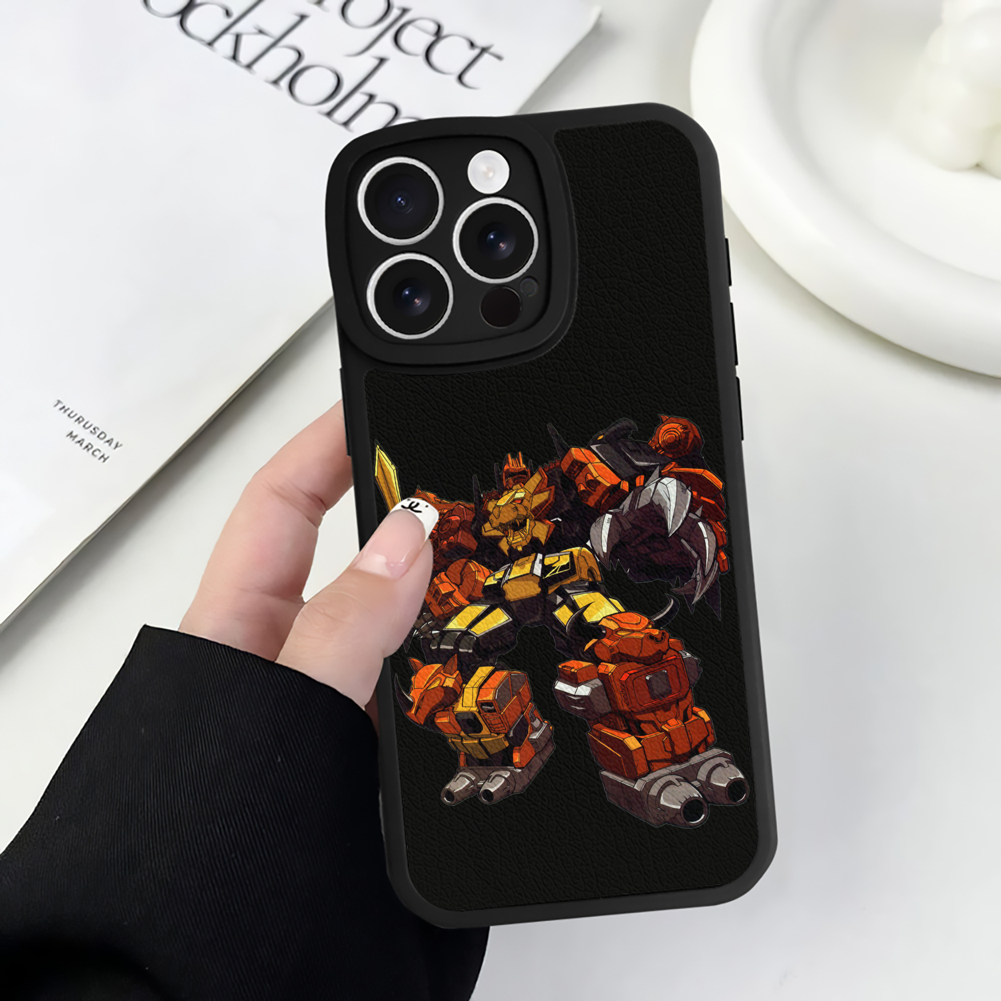 （画像用）  【iPhone 16シリーズ対応】シリコンスマホケース（レザー調） 材質：シリコン